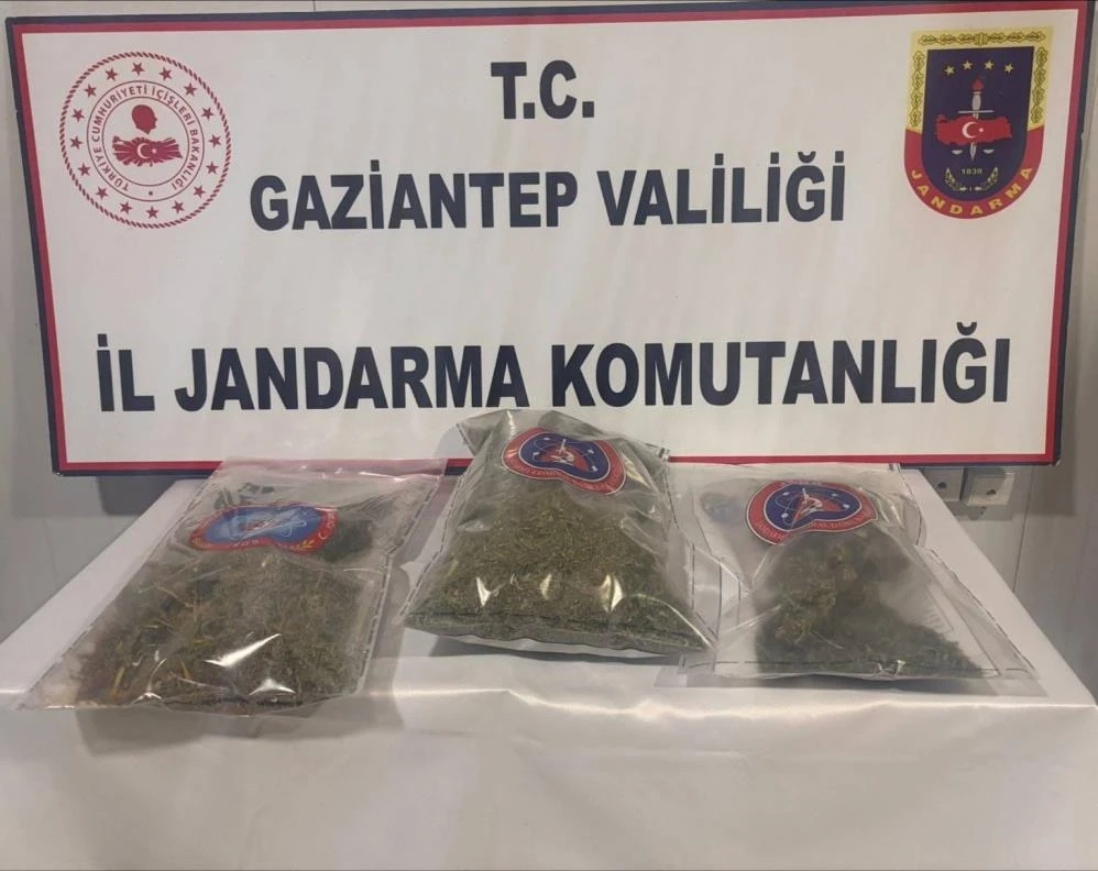 1 kilo esrar ele geçirildi