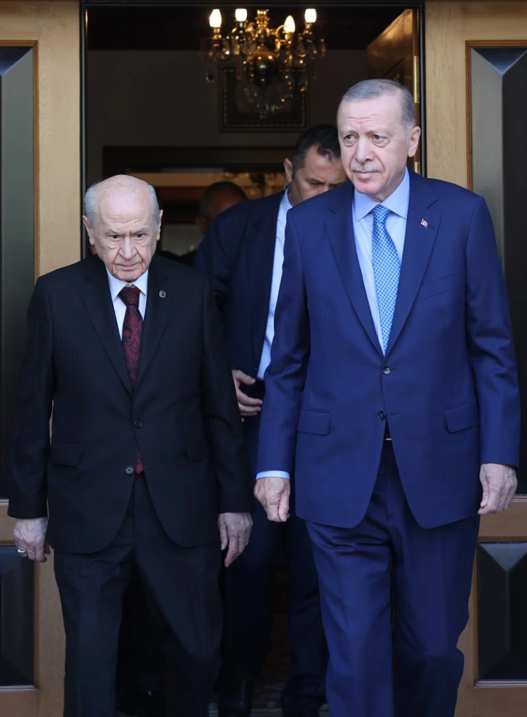 Cumhurbaşkanı Erdoğan, MHP Lideri Bahçeli ile bir araya geldi