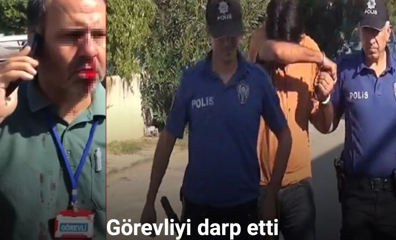 Direksiyon sınavında eşini geçirmeyen görevliyi darp etti