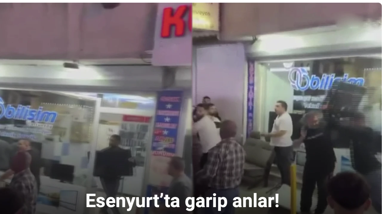 Esenyurt’ta iki grup arasında kavga: Birbirlerine televizyonlarla saldırdılar