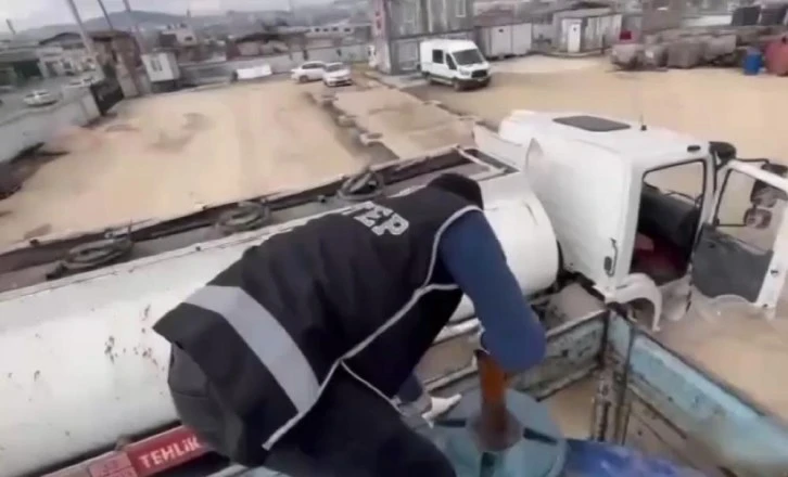 Gaziantep'te 4 bin 500 litre kaçak akaryakıt ele geçirildi