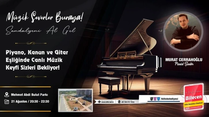 Kilis Belediyesi’nden ücretsiz canlı müzik keyfi