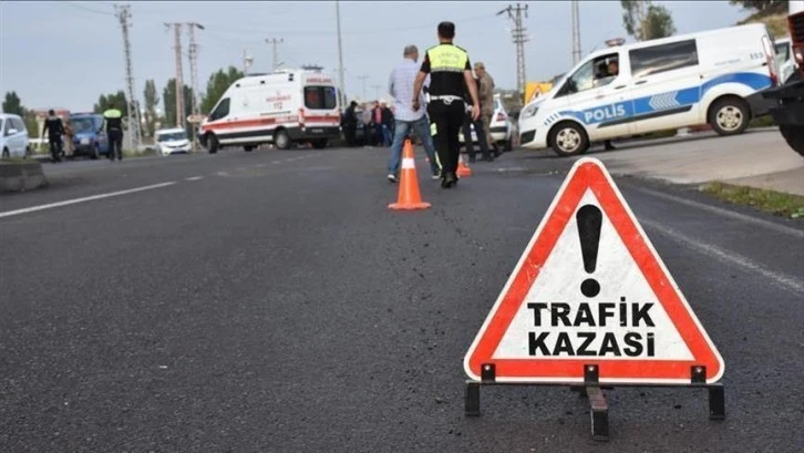 Trafik kazalarında 2 kişi yaralandı