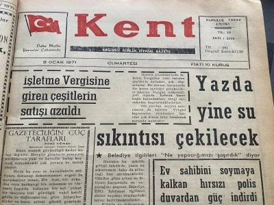 54 yıl önce bugün tarihli manşetler