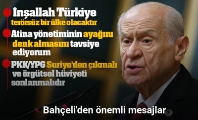 Bahçeli'den önemli mesajlar