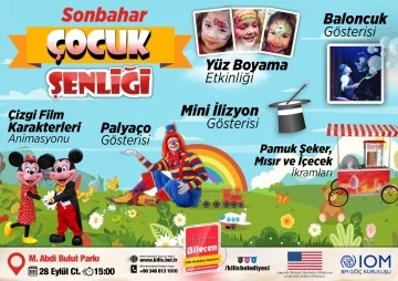 Çocuklara 'Sonbahar Çocuk Şenliği'