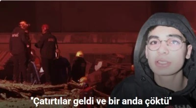 Çöken binada oturanlar o anları anlattı