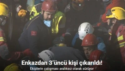 Çöken binanın enkazından 3’üncü yaralı da çıkarıldı