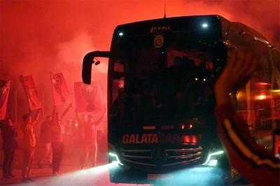 Galatasaray’a, Gaziantep’te coşkulu karşılama