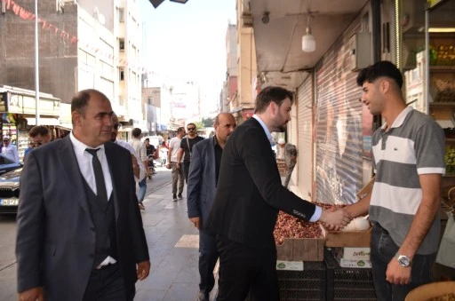 İYİ Parti Genel Başkan Yardımcısı Cenk Özatıcı Kilis'te esnaflarla görüştü