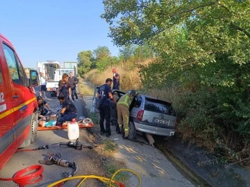 Kanala uçan otomobilin kadranı 100'de takılı kaldı! 1 ölü, 3 yaralı