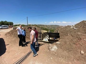 Kaymakam Özbilgi, menfez çalışmalarını inceledi