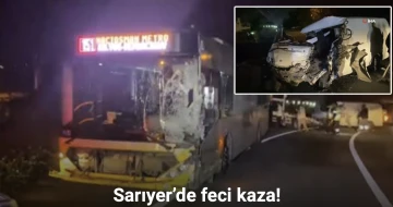 Otobüs ile minibüs kafa kafaya çarpıştı: 2 yaralı