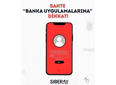 Sahte banka uygulamalarına dikkat!