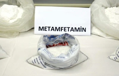 Üzerinde metamfetamin ele geçirildi