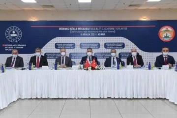 VALİ SOYTÜRK ADANA'DA &quot;DÜZENSİZ GÖÇ'LE MÜCADELE&quot; TOPLANTISINA KATILDI